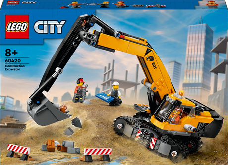 Конструктор LEGO City Жовтий будівельний екскаватор 633 деталі (60420) - фото 2
