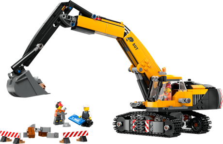 Конструктор LEGO City Желтый строительный экскаватор 633 детали (60420) - фото 4