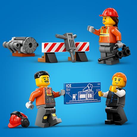 Конструктор LEGO City Желтый строительный экскаватор 633 детали (60420) - фото 7