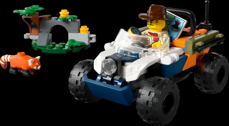 Конструктор LEGO City Квадроцикл для дослідження джунглів Місія Червоної панди 92 деталі (60424) - фото 4