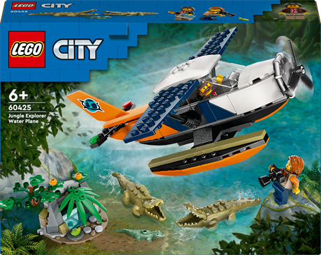 Конструктор LEGO City Водный самолет для исследования джунглей 177 деталей (60425) - фото 2