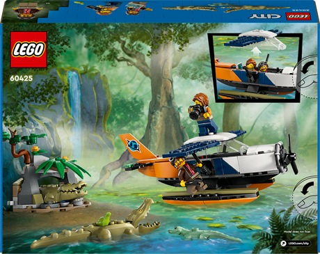 Конструктор LEGO 177 Водний літак для дослідження джунглів City деталей (60425) - фото 3