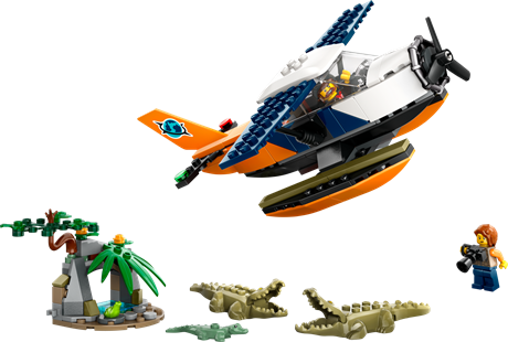 Конструктор LEGO City Водный самолет для исследования джунглей 177 деталей (60425) - фото 4