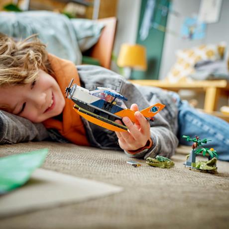 Конструктор LEGO 177 Водний літак для дослідження джунглів City деталей (60425) - фото 8