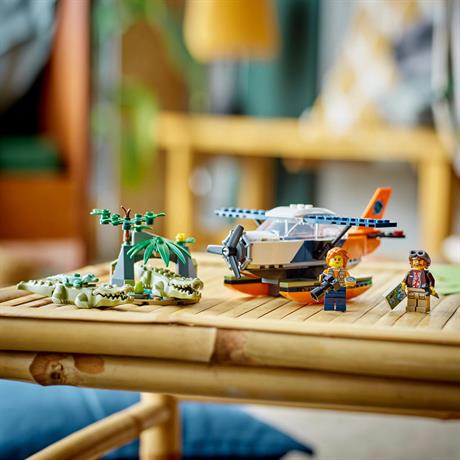 Конструктор LEGO City Водный самолет для исследования джунглей 177 деталей (60425) - фото 10