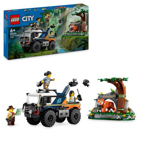 Конструктор LEGO City Внедорожник для исследования джунглей 314 деталей (60426) - фото 0