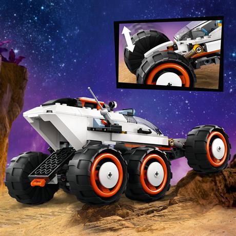 Конструктор LEGO City Космический исследовательский вездеход и инопланетная жизнь 311 деталей (60431) - фото 2