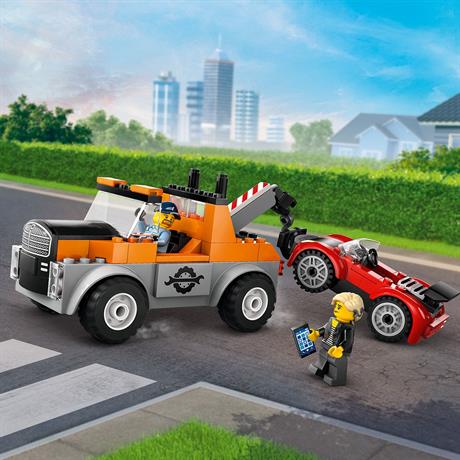 Конструктор LEGO City Эвакуатор и ремонт спортивных авто 101 деталь (60435) - фото 6