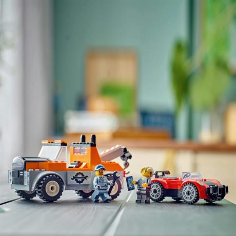 Конструктор LEGO City Эвакуатор и ремонт спортивных авто 101 деталь (60435) - фото 10