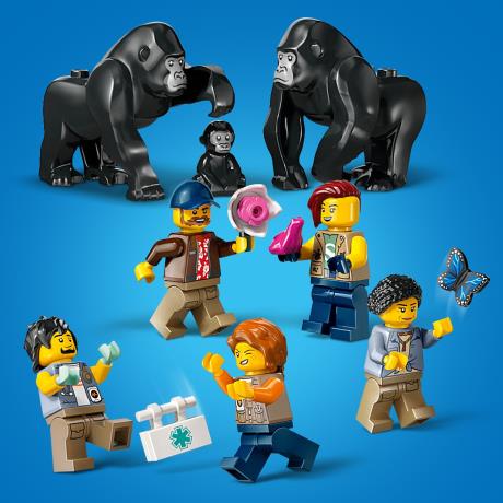Конструктор LEGO City Exploration Вертоліт у базовому таборі для дослідження джунглів 881 деталь (60437) - фото 7