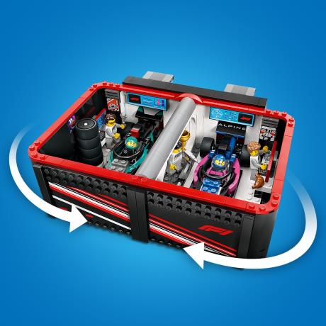 Конструктор LEGO City Гараж F1 та автомобілі Mercedes-AMG і Alpine 678 деталей (60444) - фото 6
