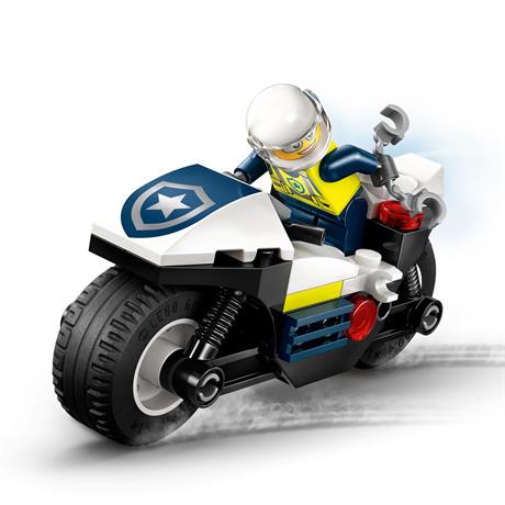 Конструктор LEGO City Переслідування на поліцейському мотоциклі 65 деталей (60455) - фото 3