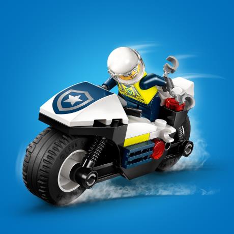 Конструктор LEGO City Преследование на полицейском мотоцикле 65 деталей (60455) - фото 8