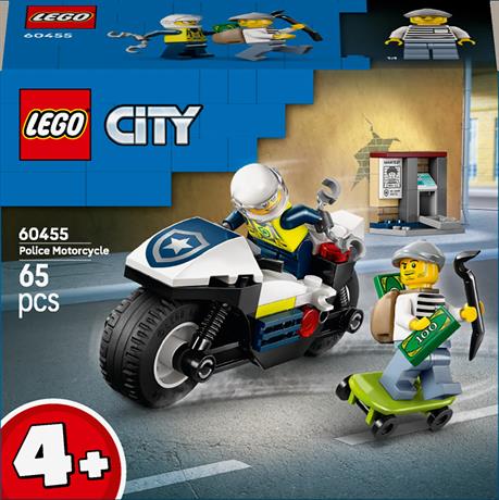 Конструктор LEGO City Переслідування на поліцейському мотоциклі 65 деталей (60455) - фото 12