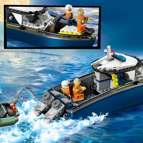 Конструктор LEGO City Переслідування на поліцейському катері 264 деталі (60456) - фото 4