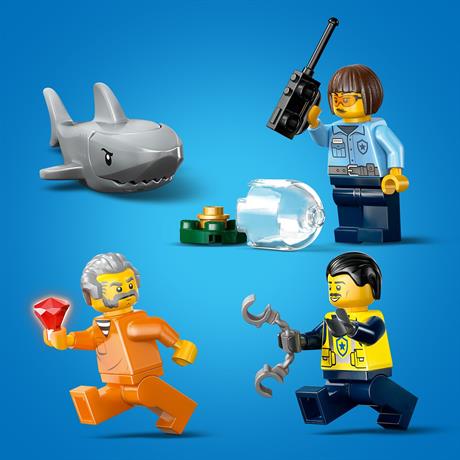 Конструктор LEGO City Переслідування на поліцейському катері 264 деталі (60456) - фото 6