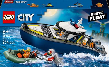 Конструктор LEGO City Переслідування на поліцейському катері 264 деталі (60456) - фото 9