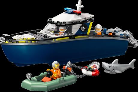 Конструктор LEGO City Переслідування на поліцейському катері 264 деталі (60456) - фото 10