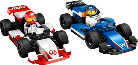 Конструктор LEGO City Автомобілі для перегонів F1 команд Williams Racing та Haas F1, 92 деталі (60464) - фото 4