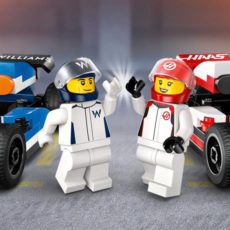 Конструктор LEGO City Автомобілі для перегонів F1 команд Williams Racing та Haas F1, 92 деталі (60464) - фото 6