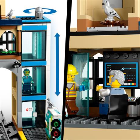 Конструктор LEGO City Центральний залізничний вокзал 752 деталі (60469) - фото 3