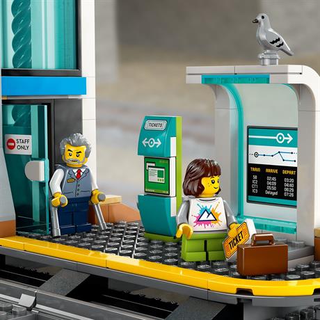 Конструктор LEGO City Центральний залізничний вокзал 752 деталі (60469) - фото 10