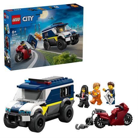 Конструктор LEGO City Полицейский фургон для перевозки узников 198 Деталей (60479) - фото 2