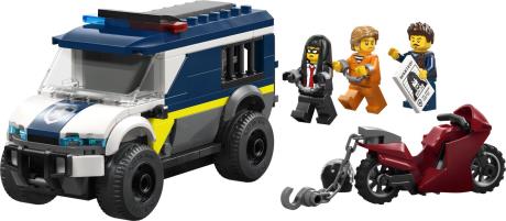Конструктор LEGO City Полицейский фургон для перевозки узников 198 Деталей (60479) - фото 2