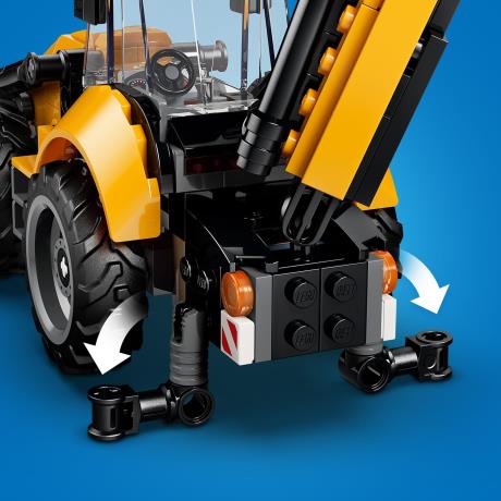 Конструктор LEGO® City Жовтий екскаватор-навантажувач - Будівельна іграшка, 301 деталей (60480) - фото 4