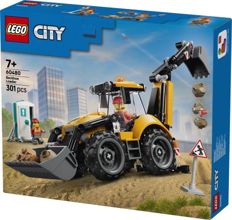 Конструктор LEGO® City Жовтий екскаватор-навантажувач - Будівельна іграшка, 301 деталей (60480) - фото 13