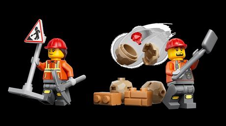 Конструктор LEGO® City Жёлтый экскаватор-погрузчик — строительная игрушка, 301 деталь (60480) - фото 15