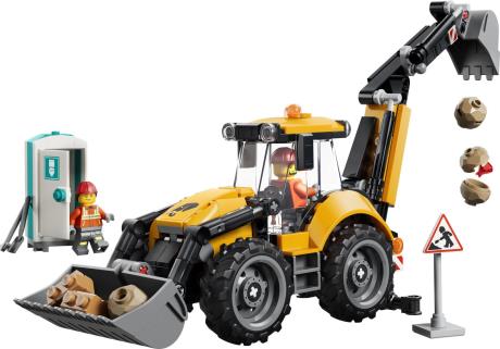 Конструктор LEGO® City Жовтий екскаватор-навантажувач - Будівельна іграшка, 301 деталей (60480) - фото 18