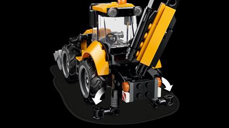 Конструктор LEGO® City Жёлтый экскаватор-погрузчик — строительная игрушка, 301 деталь (60480) - фото 17