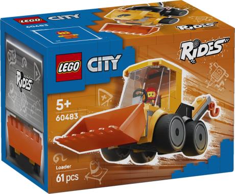 Конструктор LEGO City Автівки — Будівельний навантажувач 61 Деталь (60483) - фото 6