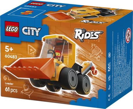Конструктор LEGO City Автівки — Будівельний навантажувач 61 Деталь (60483) - фото 6