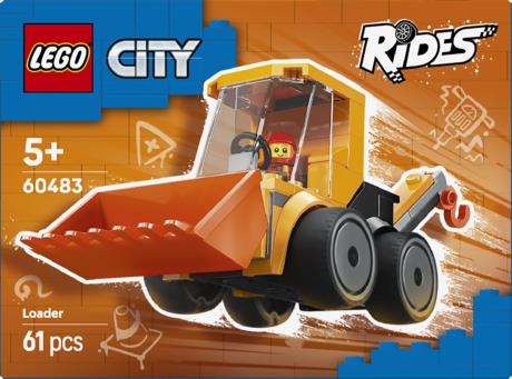Конструктор LEGO City Автівки — Будівельний навантажувач 61 Деталь (60483) - фото 6