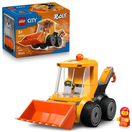 Конструктор LEGO City Автівки — Будівельний навантажувач 61 Деталь (60483) - фото 6