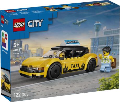 Конструктор LEGO City Желтое такси 122 Детали (60487) - фото 4