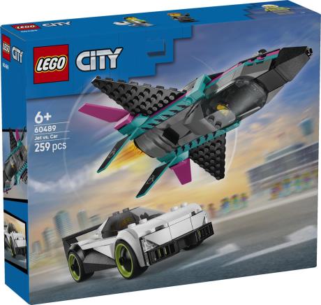 Конструктор LEGO City Реактивный самолет против автомобиля 259 Деталей (60489) - фото 7