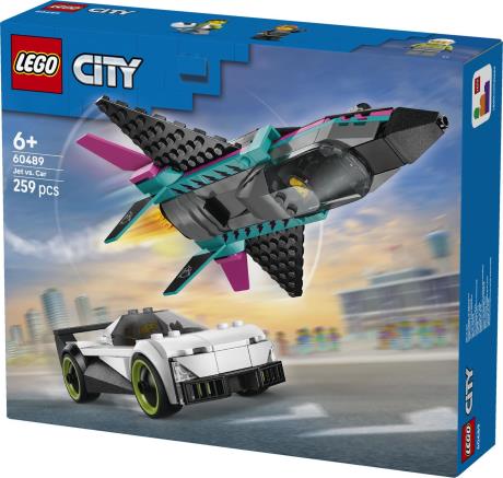 Конструктор LEGO City Реактивный самолет против автомобиля 259 Деталей (60489) - фото 7