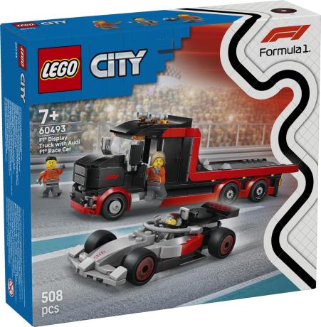 Конструктор LEGO® City Грузовик для демонстрации F1® с гоночным автомобилем Audi F1® 508 деталей (60493) - фото 18