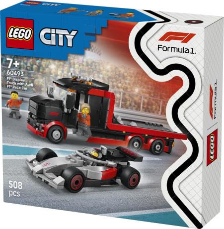Конструктор LEGO® City Грузовик для демонстрации F1® с гоночным автомобилем Audi F1® 508 деталей (60493) - фото 18