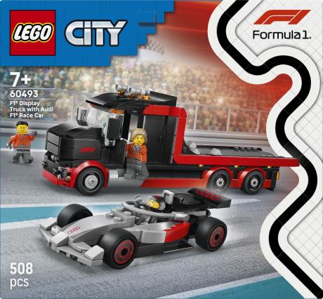Конструктор LEGO® City Грузовик для демонстрации F1® с гоночным автомобилем Audi F1® 508 деталей (60493) - фото 18