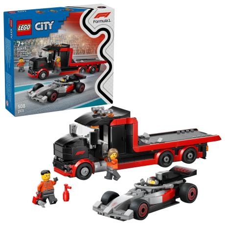 Конструктор LEGO® City Грузовик для демонстрации F1® с гоночным автомобилем Audi F1® 508 деталей (60493) - фото 18