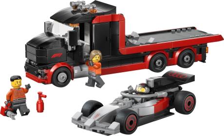 Конструктор LEGO® City Грузовик для демонстрации F1® с гоночным автомобилем Audi F1® 508 деталей (60493) - фото 18