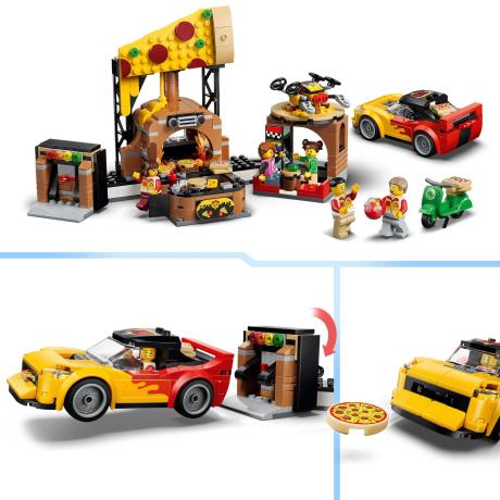Конструктор LEGO® City Доставка піци з різними транспортними засобами, 494 деталі  (60496) - фото 8