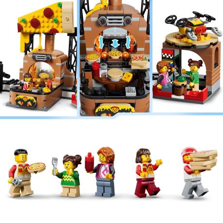 Конструктор LEGO® City Доставка піци з різними транспортними засобами, 494 деталі  (60496) - фото 9