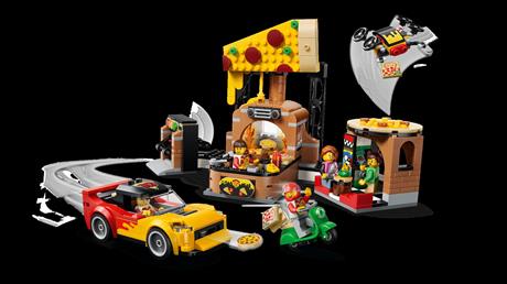 Конструктор LEGO® City Доставка пиццы с различными транспортными средствами, 494 детали (60496) - фото 12