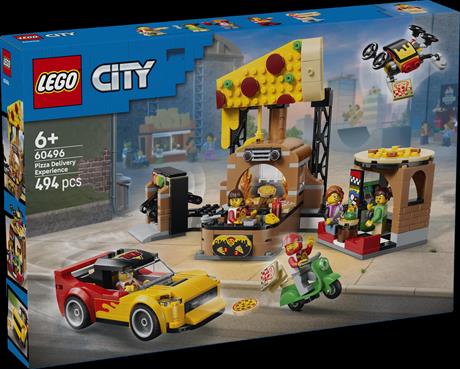Конструктор LEGO® City Доставка пиццы с различными транспортными средствами, 494 детали (60496) - фото 0