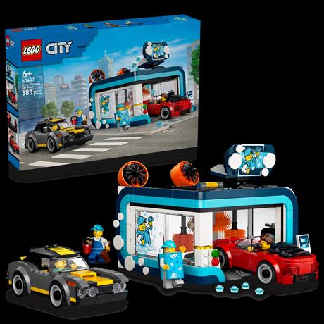 Конструктор LEGO® City Туннельная автомойка — набор для сборки, 583 детали (60497) - фото 2